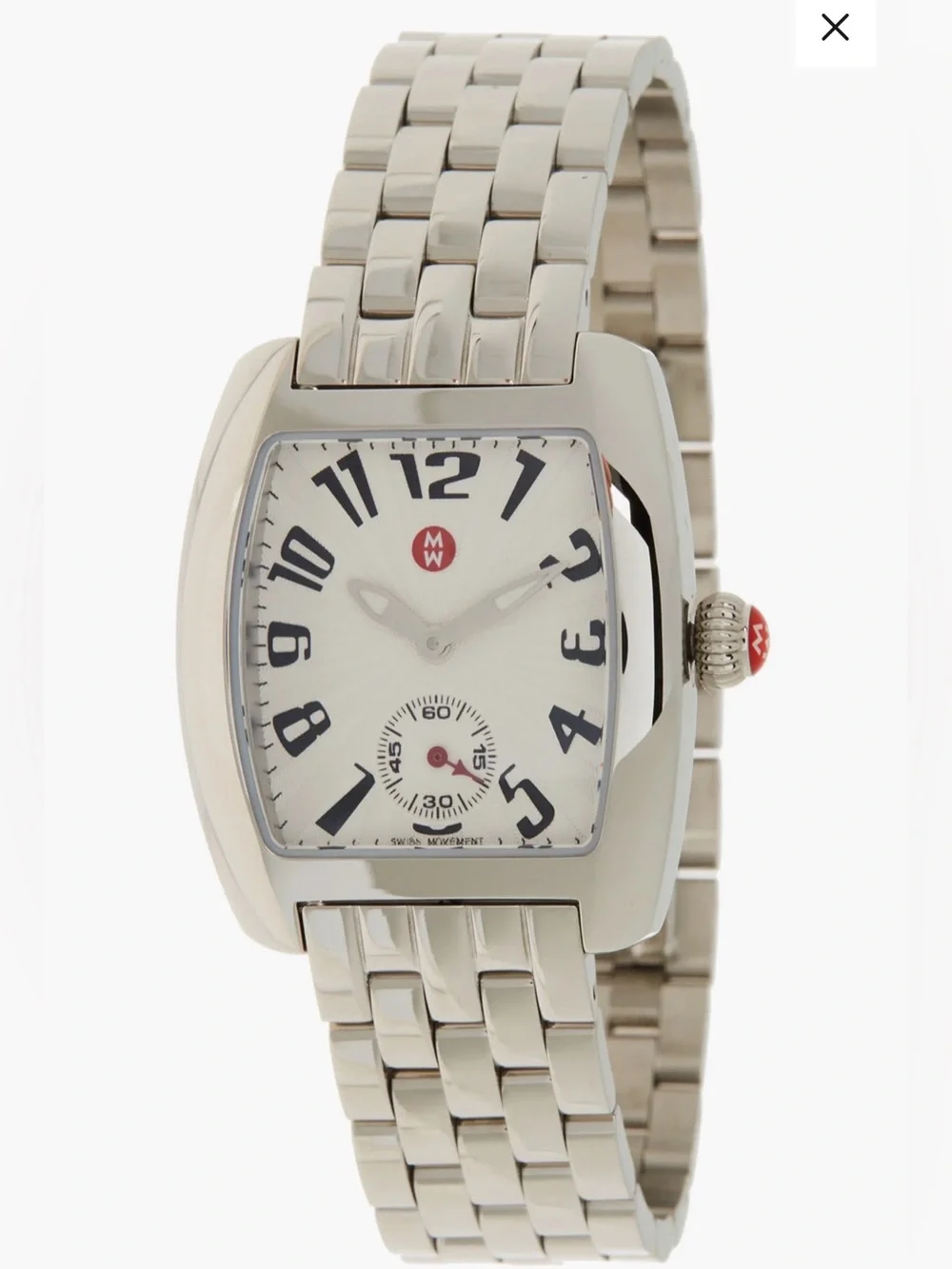 Michele Urban Mini Stainless Steel Silver Women’s Bracelet Watch